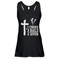 Christian 1 Cross 3 Nails 4 Given Forgiven Ladies Essential Flowy Tank