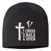 Christian 1 Cross 3 Nails 4 Given Forgiven Sustainable Beanie