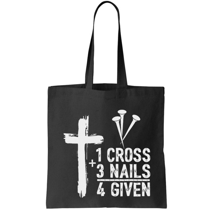 Christian 1 Cross 3 Nails 4 Given Forgiven Bag