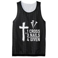 Christian 1 Cross 3 Nails 4 Given Forgiven Mesh Reversible Basketball Jersey Tank