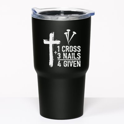 Christian 1 Cross 3 Nails 4 Given Forgiven Tumbler