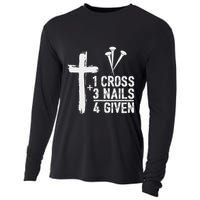 Christian 1 Cross 3 Nails 4 Given Forgiven Cooling Performance Long Sleeve Crew