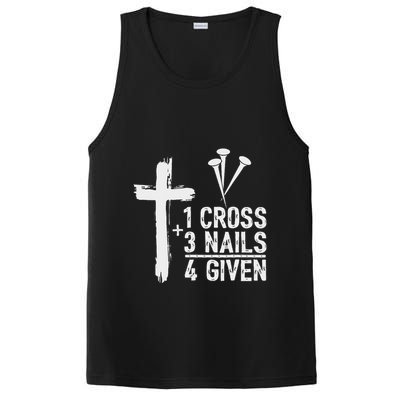Christian 1 Cross 3 Nails 4 Given Forgiven PosiCharge Competitor Tank