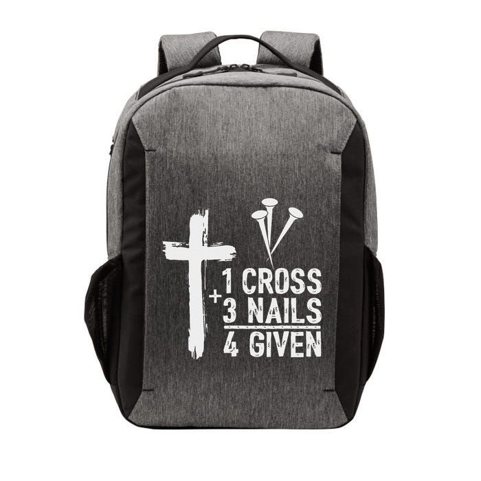 Christian 1 Cross 3 Nails 4 Given Forgiven Vector Backpack