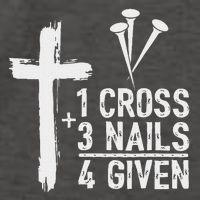 Christian 1 Cross 3 Nails 4 Given Forgiven Vector Backpack