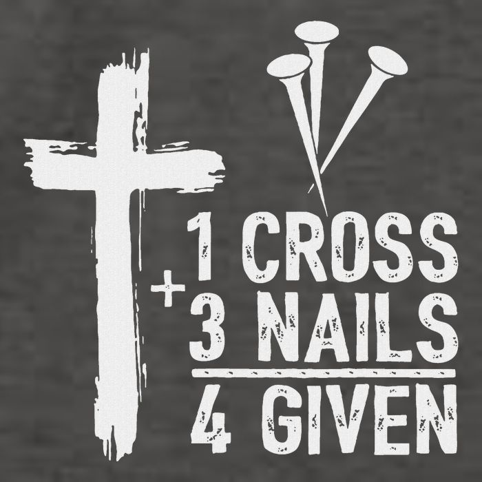 Christian 1 Cross 3 Nails 4 Given Forgiven Vector Backpack