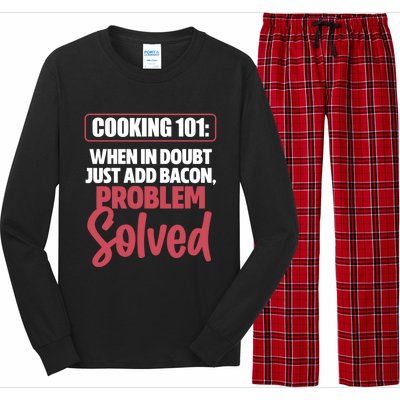 Cooking 101 Cooking Funny Chef Cook Culinary Gift Long Sleeve Pajama Set