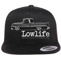 Custom 10 Classic C10 Truck Lowlife Stance Is Everything Flat Bill Trucker Hat