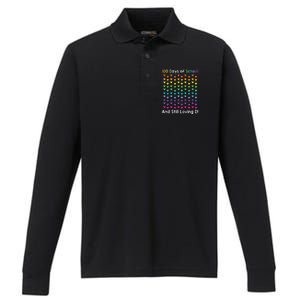 Cute 100 Days of school and still loving it Hearts 100th Day Performance Long Sleeve Polo