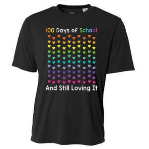 Cute 100 Days of school and still loving it Hearts 100th Day Cooling Performance Crew T-Shirt