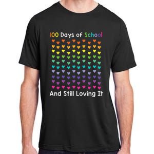 Cute 100 Days of school and still loving it Hearts 100th Day Adult ChromaSoft Performance T-Shirt