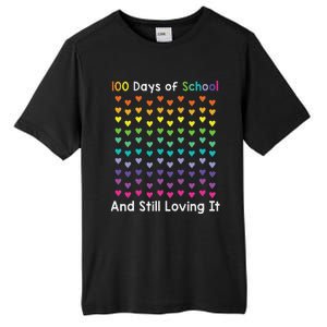 Cute 100 Days of school and still loving it Hearts 100th Day Tall Fusion ChromaSoft Performance T-Shirt