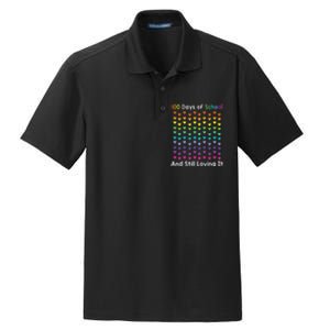 Cute 100 Days of school and still loving it Hearts 100th Day Dry Zone Grid Polo