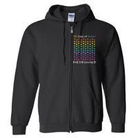 Cute 100 Days of school and still loving it Hearts 100th Day Full Zip Hoodie