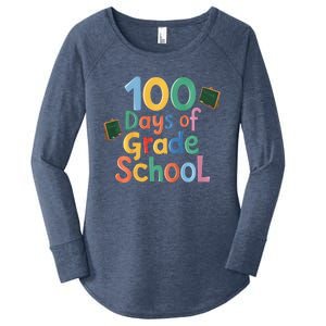 Celebrate 100 Days Of Grade School Funny Women's Perfect Tri Tunic Long Sleeve Shirt