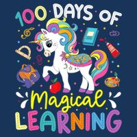 Cute 100 Days Of Magical Learning 100th Day School Unicorn Beanie