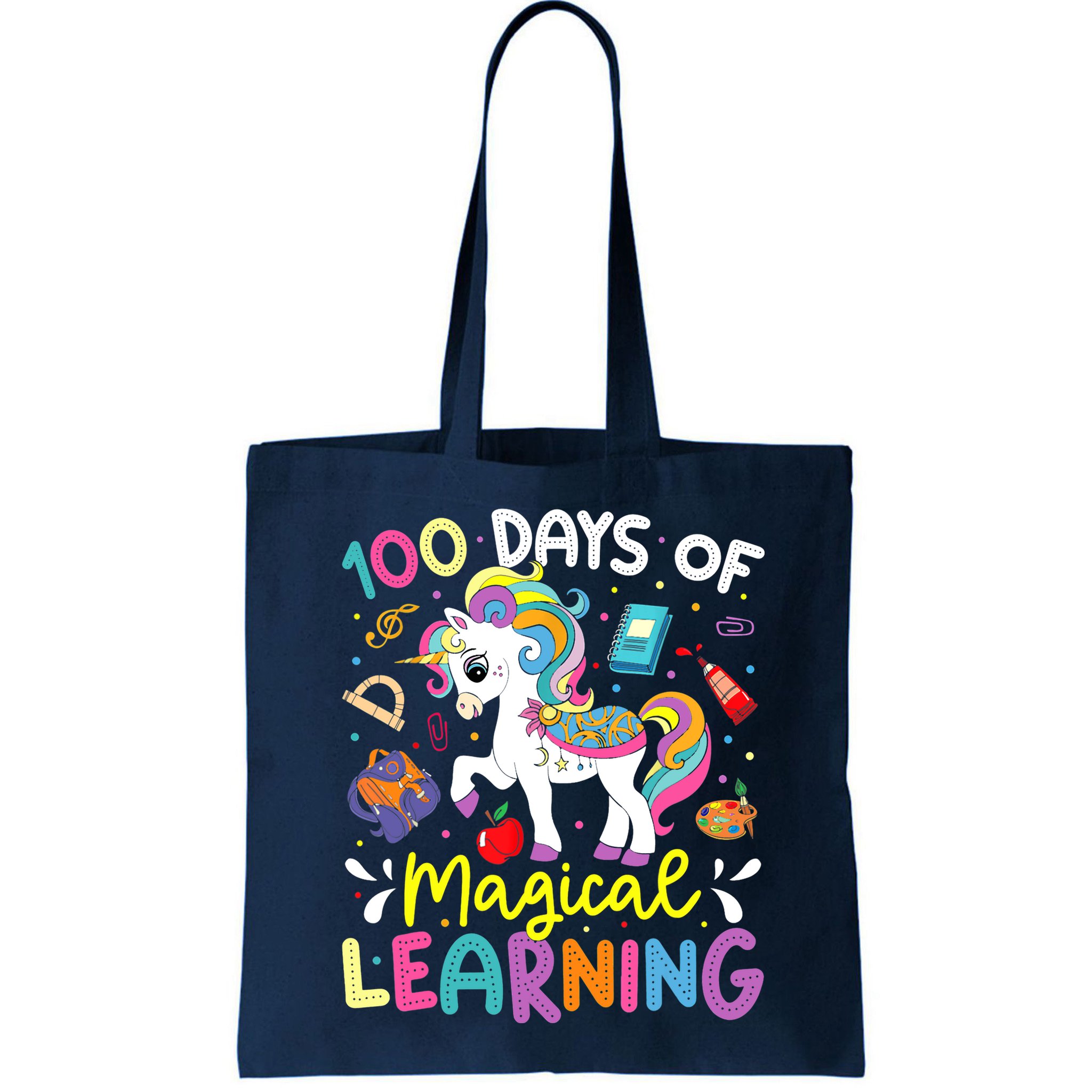 Cute 100 Days Of Magical Learning 100th Day School Unicorn Bag