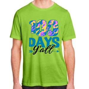 Camouflage 100 Days Y'all Funny 100th Day Of School Cute Gift Adult ChromaSoft Performance T-Shirt