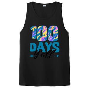 Camouflage 100 Days Y'all Funny 100th Day Of School Cute Gift PosiCharge Competitor Tank