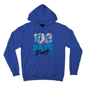 Camouflage 100 Days Y'all Funny 100th Day Of School Cute Gift Hoodie