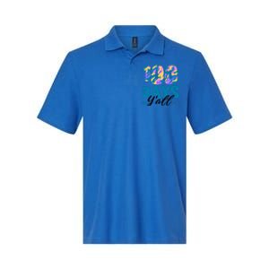 Camouflage 100 Days Y'all Funny 100th Day Of School Cute Gift Softstyle Adult Sport Polo