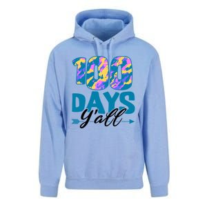 Camouflage 100 Days Y'all Funny 100th Day Of School Cute Gift Unisex Surf Hoodie