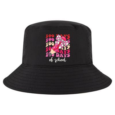 Cute 100 Days Of School Ribbon Bow Cool Comfort Performance Bucket Hat