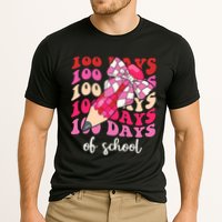 Cute 100 Days Of School Ribbon Bow Cooling Performance Crew T-Shirt
