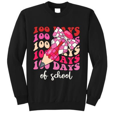 Cute 100 Days Of School Ribbon Bow Sweatshirt
