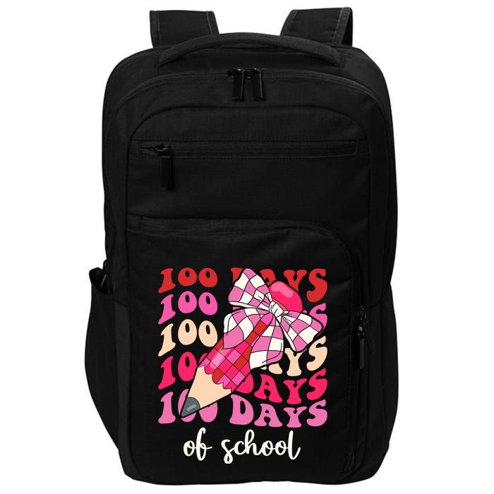 Cute 100 Days Of School Ribbon Bow Impact Tech Backpack