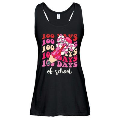 Cute 100 Days Of School Ribbon Bow Ladies Essential Flowy Tank