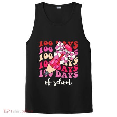 Cute 100 Days Of School Ribbon Bow PosiCharge Competitor Tank