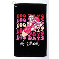 Cute 100 Days Of School Ribbon Bow Golf Towel
