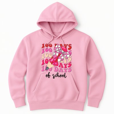 Cute 100 Days Of School Ribbon Bow Hoodie