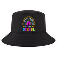 Cute 100th Day Of School Leopard Rainbow Cool Comfort Performance Bucket Hat