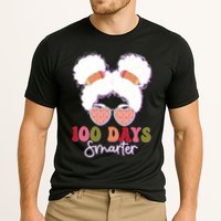 Cute 100 Days Smarter Afro Puff Girl Cooling Performance Crew T-Shirt