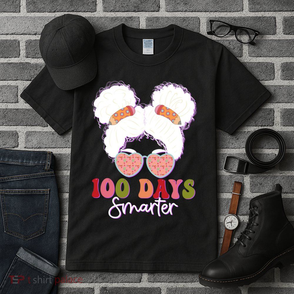 Cute 100 Days Smarter Afro Puff Girl Tall T-Shirt