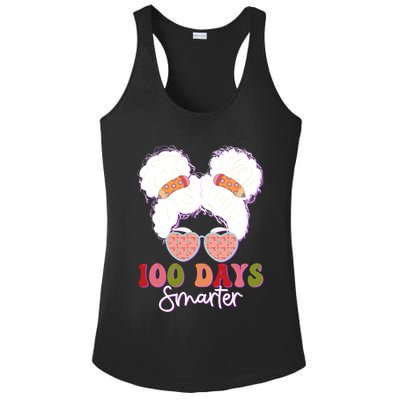 Cute 100 Days Smarter Afro Puff Girl Ladies PosiCharge Competitor Racerback Tank