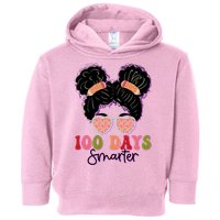 Cute 100 Days Smarter Afro Puff Girl Toddler Hoodie