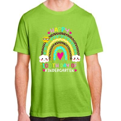 Cute 100th Day Of Kindergarten 100 Days Smarter Rainbow Gift Adult ChromaSoft Performance T-Shirt