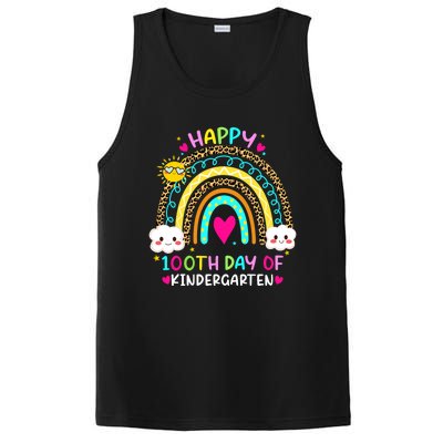 Cute 100th Day Of Kindergarten 100 Days Smarter Rainbow Gift PosiCharge Competitor Tank