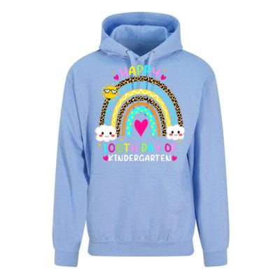 Cute 100th Day Of Kindergarten 100 Days Smarter Rainbow Gift Unisex Surf Hoodie