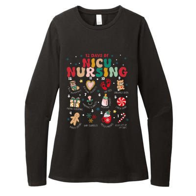 Cute 12 Days of Nicu Unit Nursing Funny Christmas  Womens CVC Long Sleeve Shirt