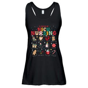 Cute 12 Days of Nicu Unit Nursing Funny Christmas  Ladies Essential Flowy Tank