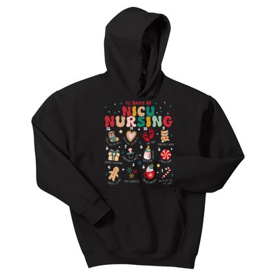 Cute 12 Days of Nicu Unit Nursing Funny Christmas  Kids Hoodie