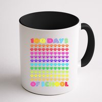 Cute 100 Days Of School Cat Footprint Loving It Hearts Mug