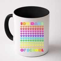 Cute 100 Days Of School Cat Footprint Loving It Hearts Mug