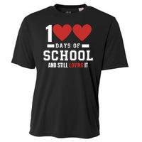 Cute 100 Days Of School And Still Loving It Hearts 100th Day 100 Days Of School Cooling Performance Crew T-Shirt