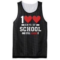 Cute 100 Days Of School And Still Loving It Hearts 100th Day 100 Days Of School Mesh Reversible Basketball Jersey Tank