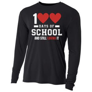 Cute 100 Days Of School And Still Loving It Hearts 100th Day 100 Days Of School Cooling Performance Long Sleeve Crew